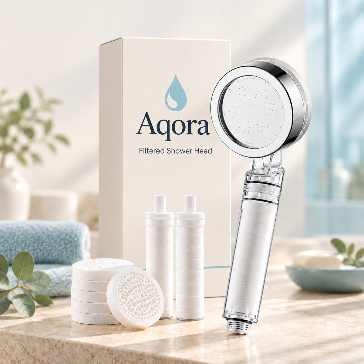 Aqora Filtered Shower Head