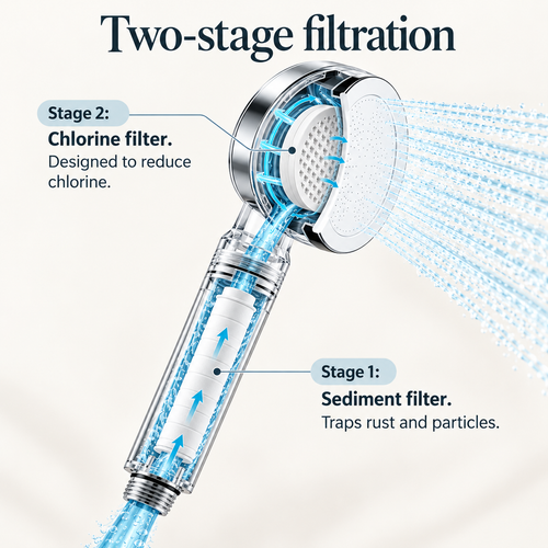 Aqora Filtered Shower Head