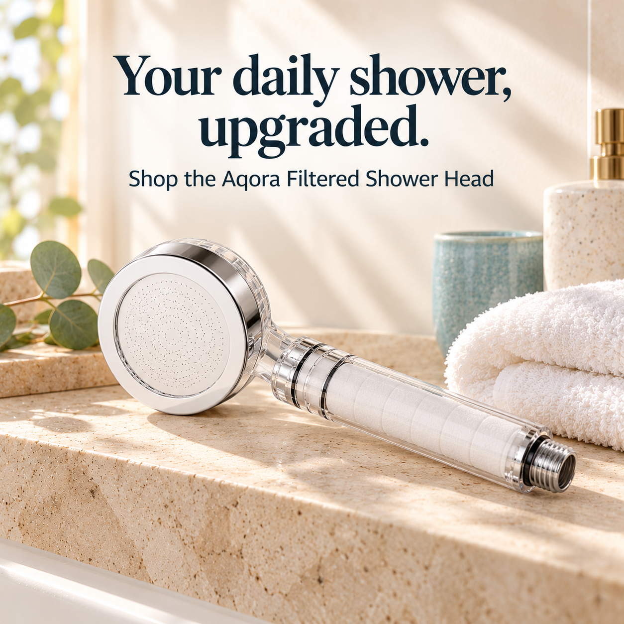Aqora Filtered Shower Head